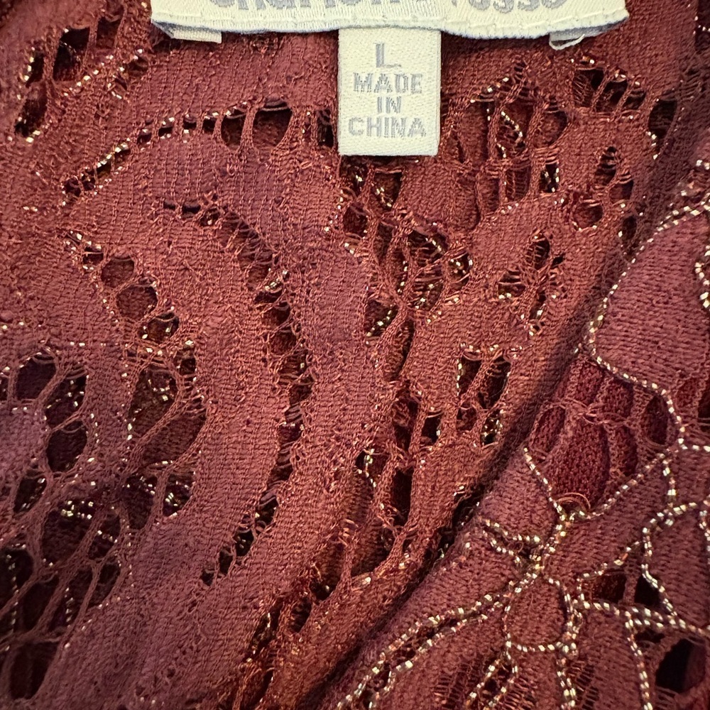 Charlotte Russe  Burgundy A-line Romper - Picture 7 of 12